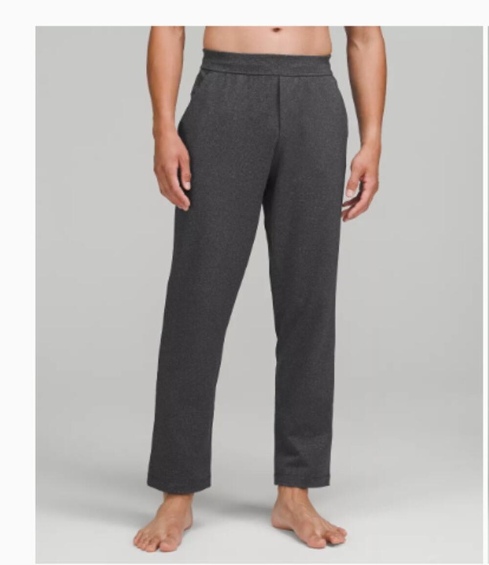 Lululemon XL Discipline Pant Straight Leg Heathered Grey Yoga Athletic
